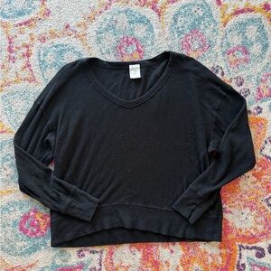 Aerie Black Long Sleeve Top